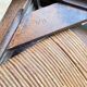 Wood armchair turned mulched way