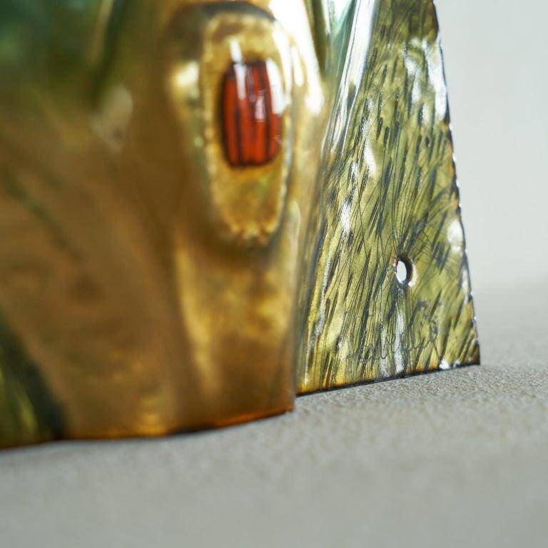 Franco Bastianelli enamelled mask for Laurana Pesaro