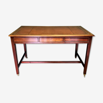 Classic english mahogany writing desk 20th century