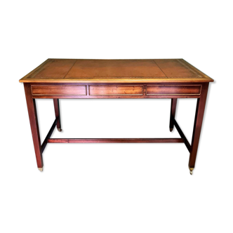 Classic english mahogany writing desk 20th century