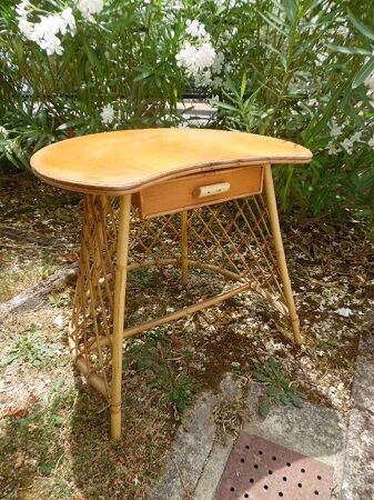 Children's desk in rattan