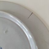 Decorative earthenware plate signed Charolles