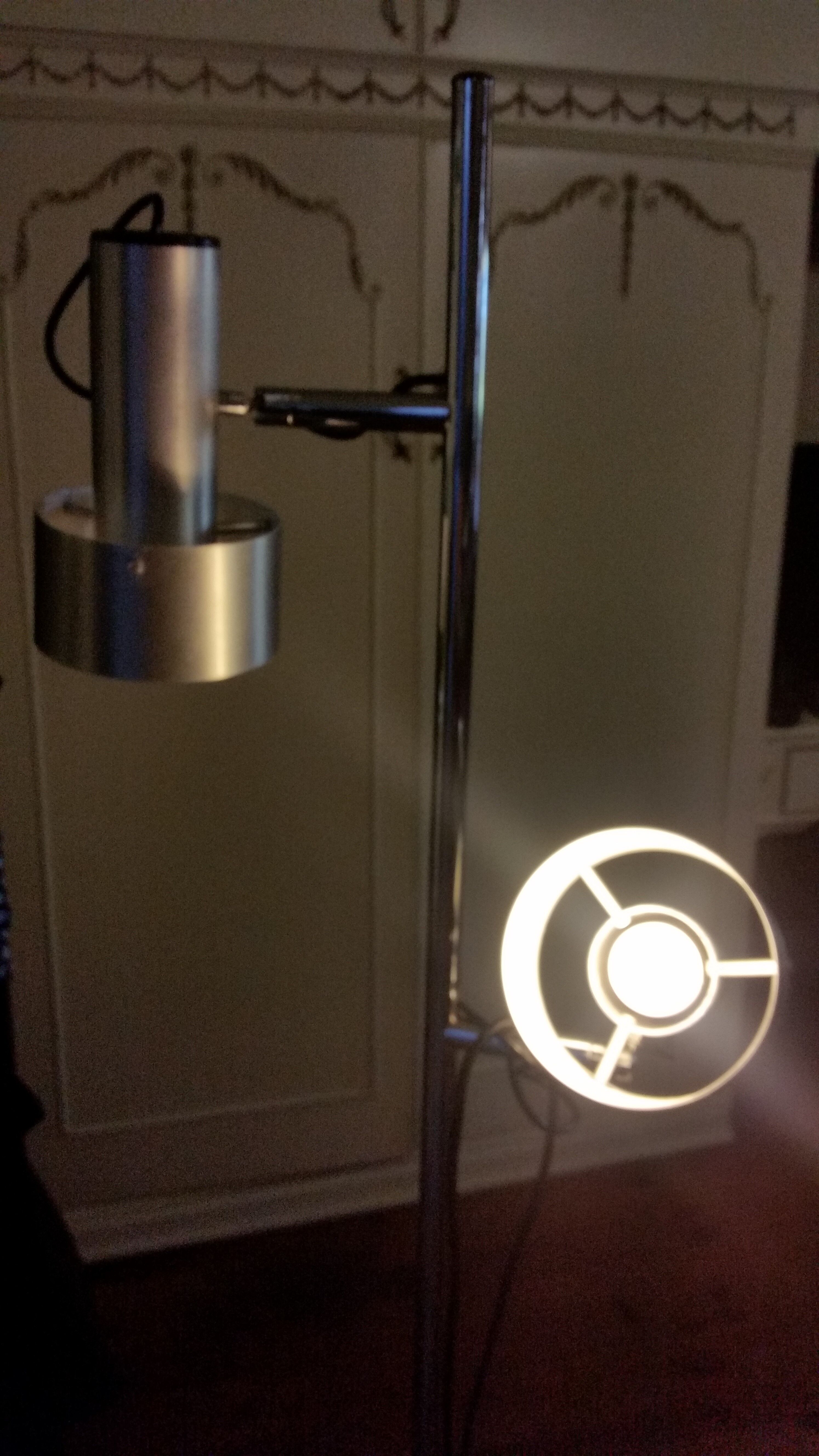 Floor lamp e-reader chrome brush 60/70