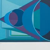 Original lithograph on paper Al Held, Jewel of Dalmatia, 1991