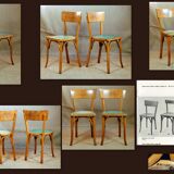 Pair of bistro baumann chairs  50 years