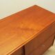Buffet haut en teck, design danois, années 1970, production : Danemark