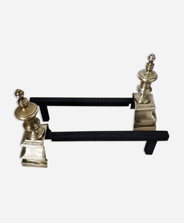 Paire de chenets vintage.