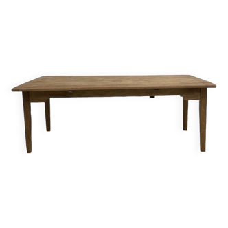 Table de ferme en noyer avec rabats 200 x 110 cm