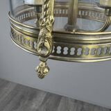 Louis XVI style lantern in bronze and glass, 20th century