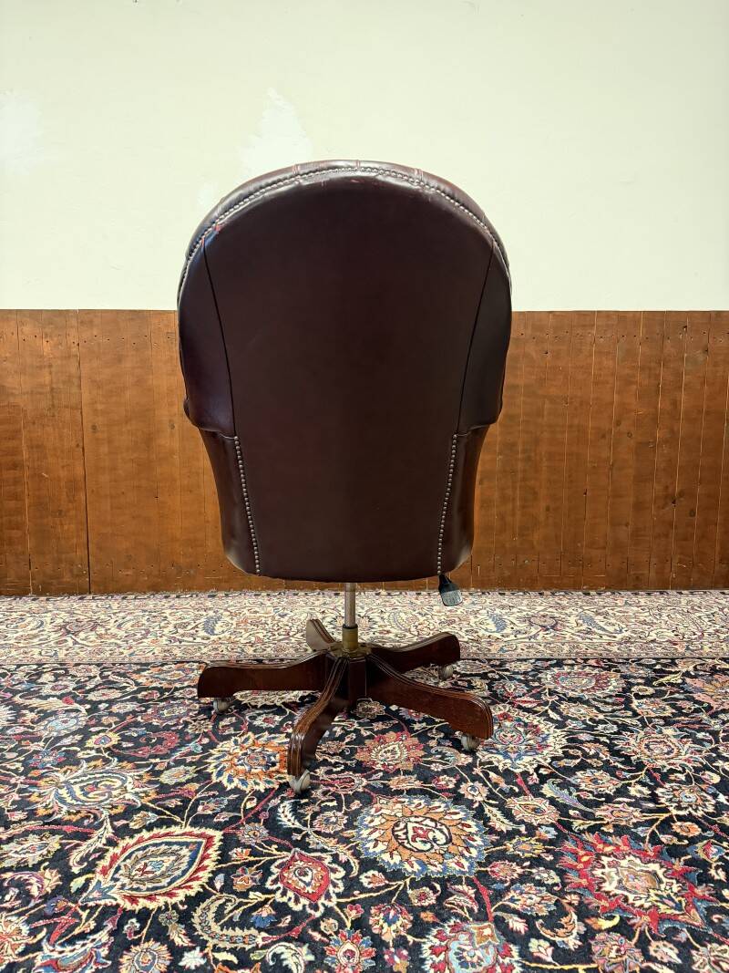 English Springvale Chesterfield Office Chair Oxlbood