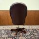 Springvale Chesterfield office chair in oxblood leather