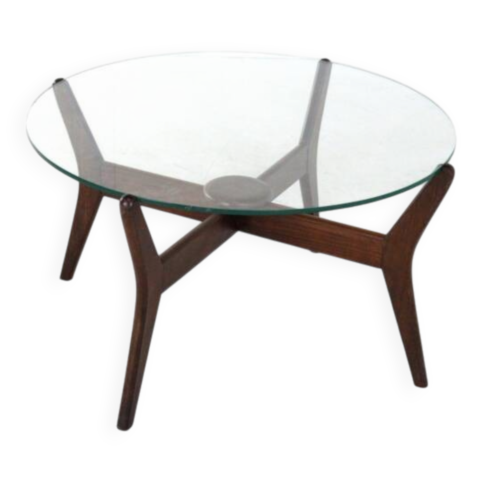 Round glass coffee table 'Summerseat'