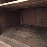 Old bathroom cabinet with marble