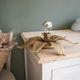 Wall light or ceiling light flower in gold metal