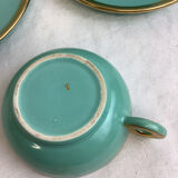 Set of 2 antique tea cups made in France