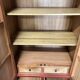 Red solid wood wedding wardrobe