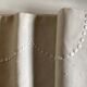 Linen cloth sheet embroidered with a pea festoon