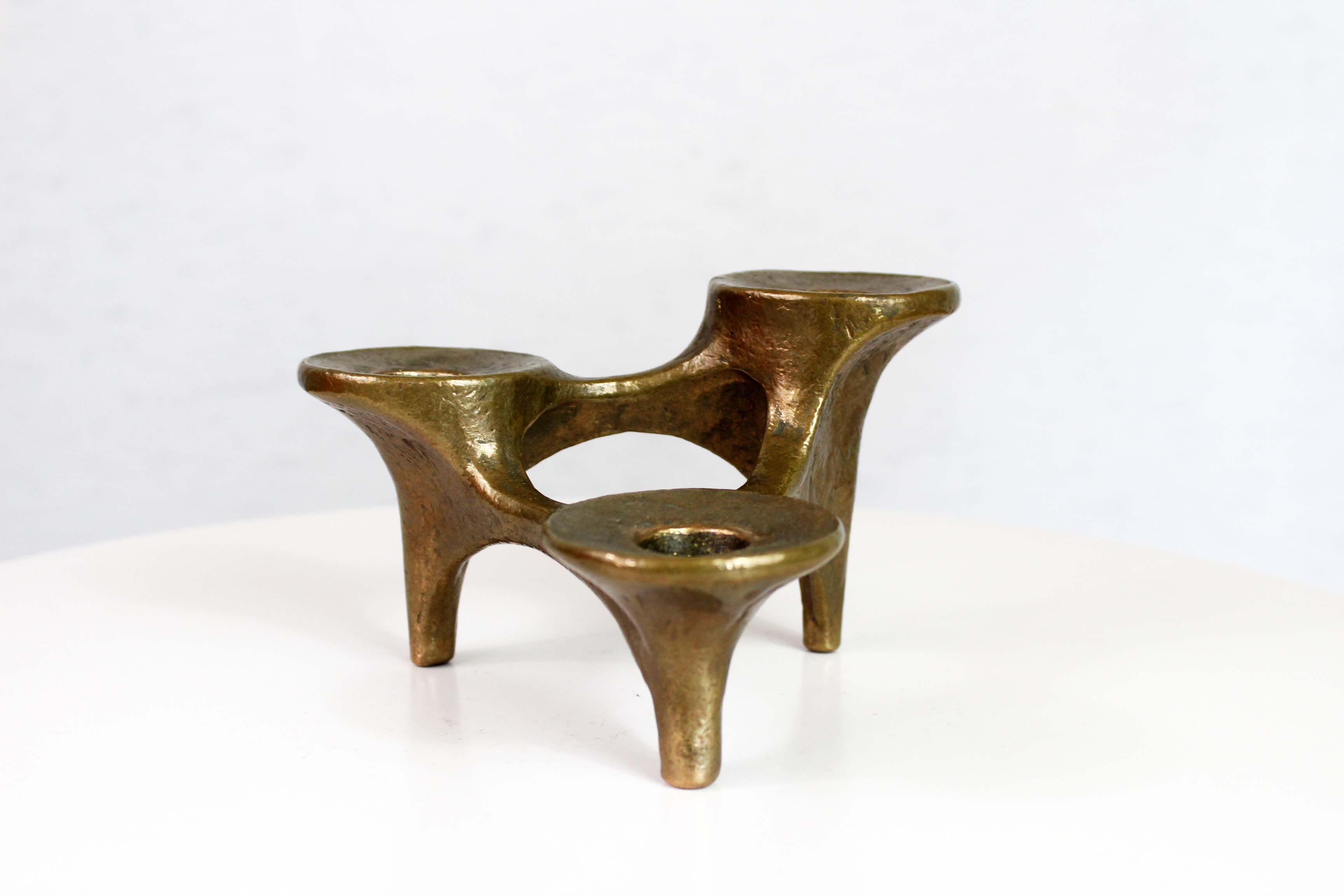 Candlestick brutaliste by Michael Harjes 1960