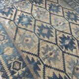 Tapis bleu et marron 140x299cm