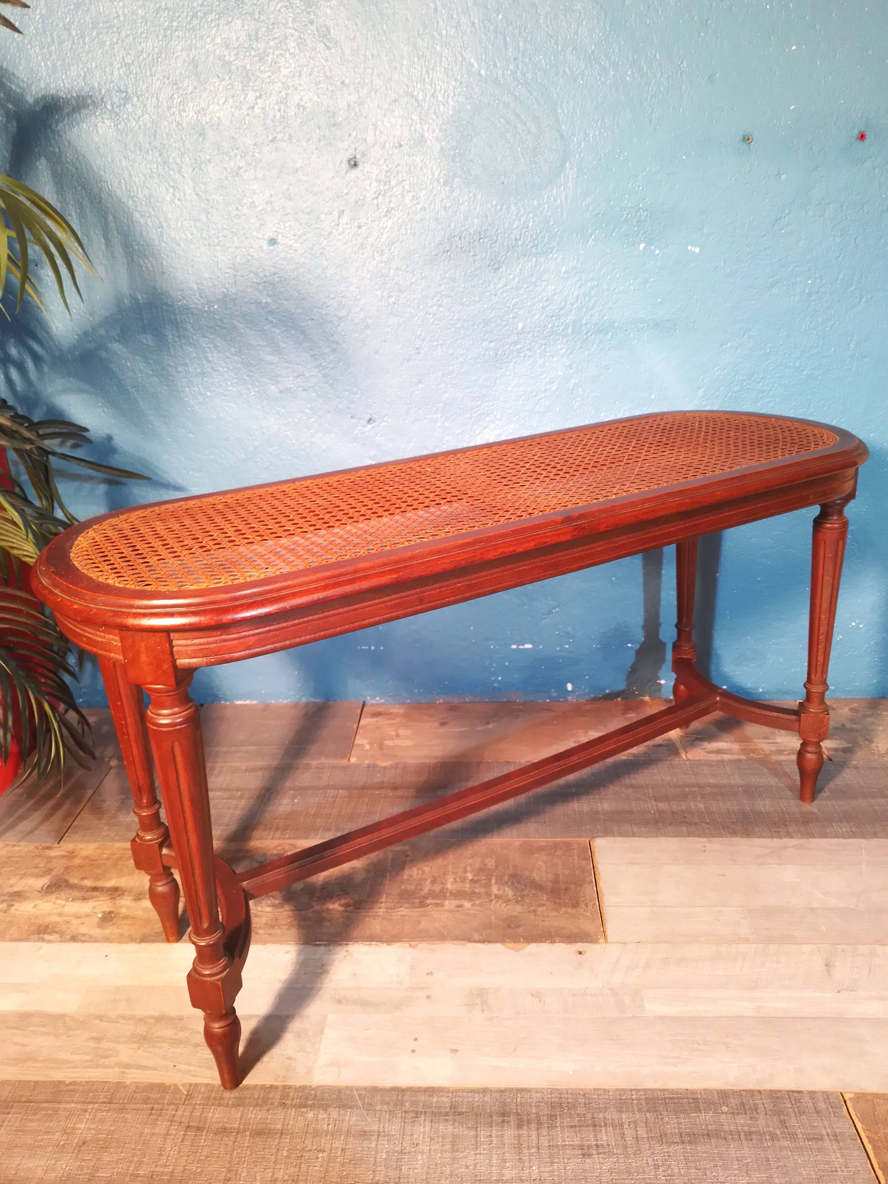 2 seater piano bench 1920s