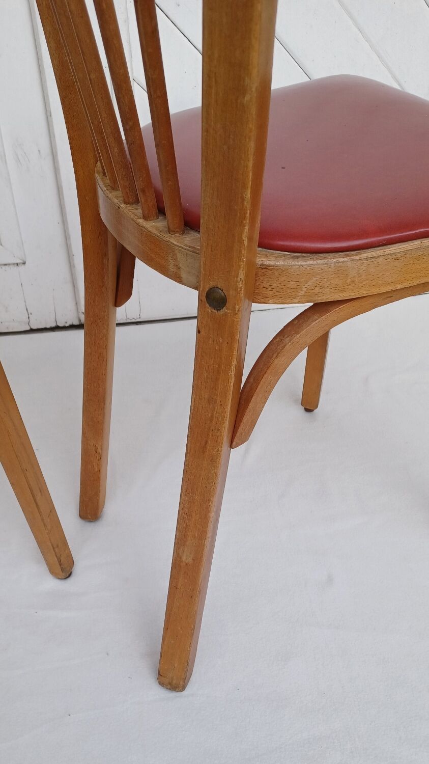Pair of Baumann bistro chairs no. 12