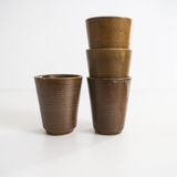 Tasses en grès Manufacture de Digoin