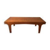 Table basse vintage placage teck