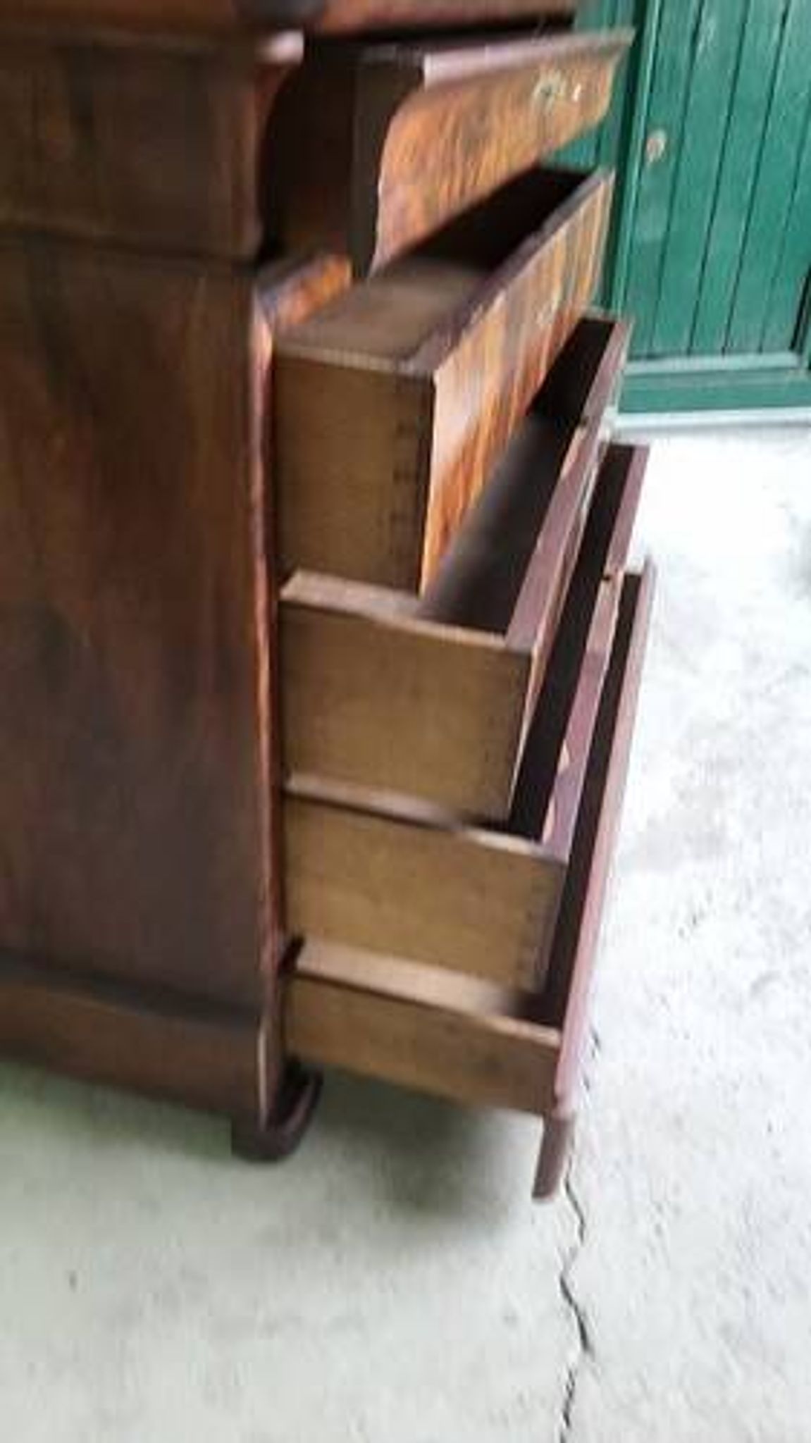 LOUIS XVI COMMODE IN MAHOGANY WITH 3 DRAWERS FROM THE 19TH CENTURY