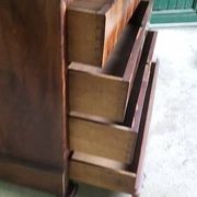 LOUIS XVI COMMODE IN MAHOGANY WITH 3 DRAWERS FROM THE 19TH CENTURY