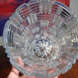 Vase en cristal à décor géométrique H30cm