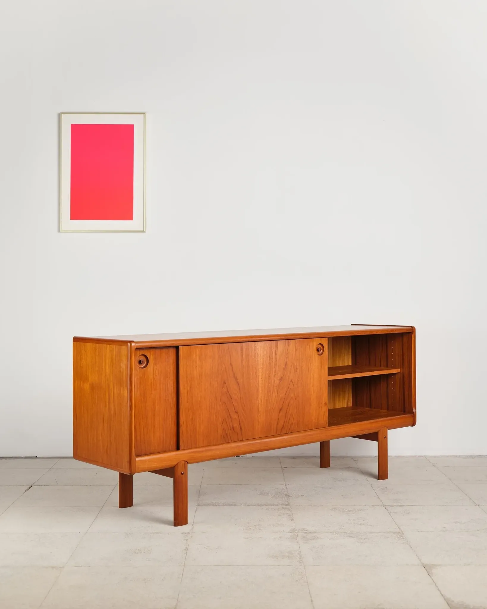 Teak sliding door enfilade by H.W. Klein, Denmark, 1960s