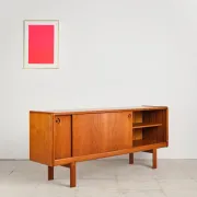 Teak sliding door enfilade by H.W. Klein, Denmark, 1960s