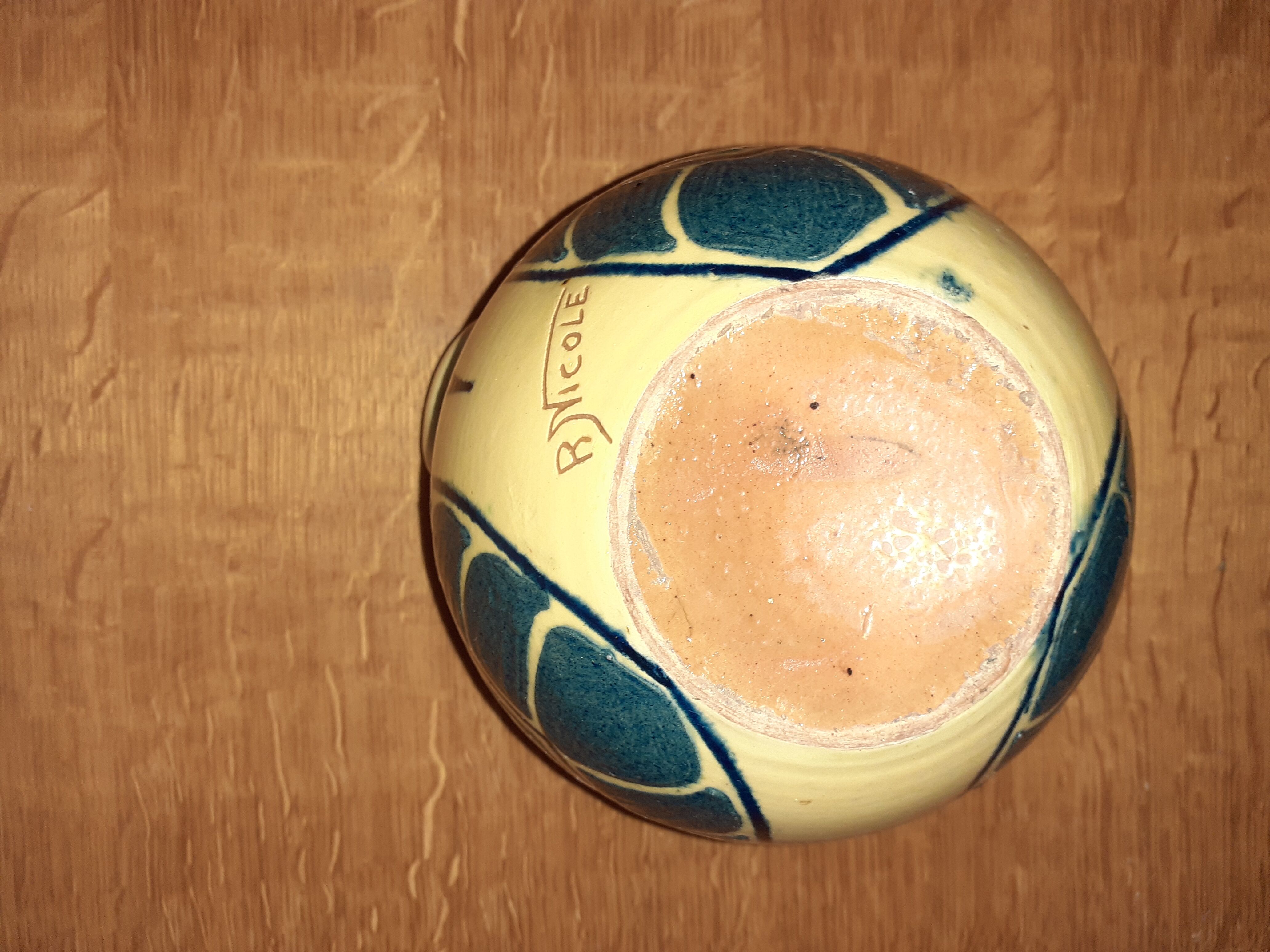 Ceramic vase art-deco René Nicole