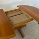 Vintage 70s Scandinavian design oak extendable table