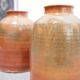 Vintage glazed terracotta pot