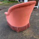 Toad armchair in pink velvet