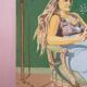"The Love Novel", oil on canvas signed M. Toyer