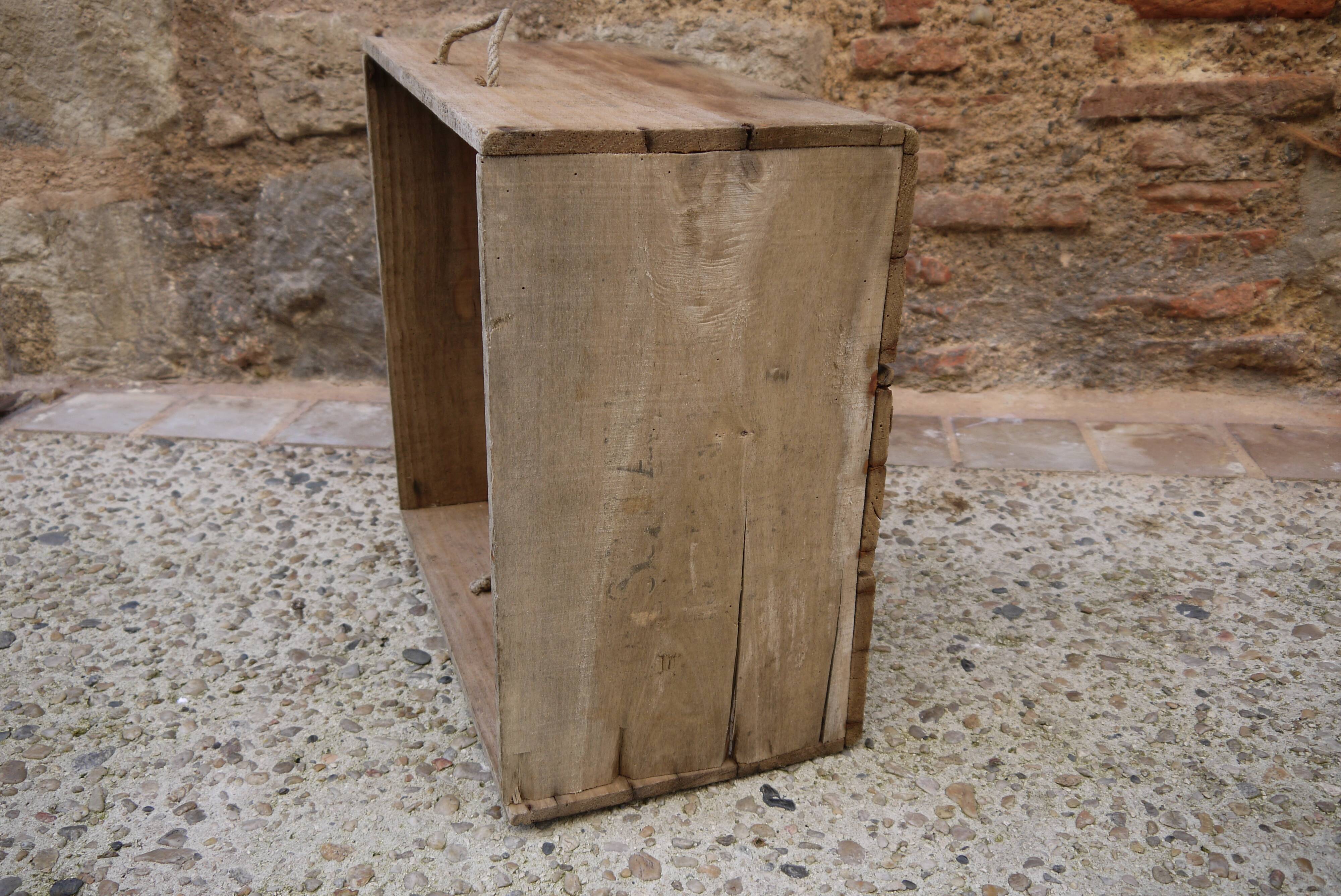 Square wooden box