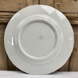 4 anciennes assiettes fleurs Luneville