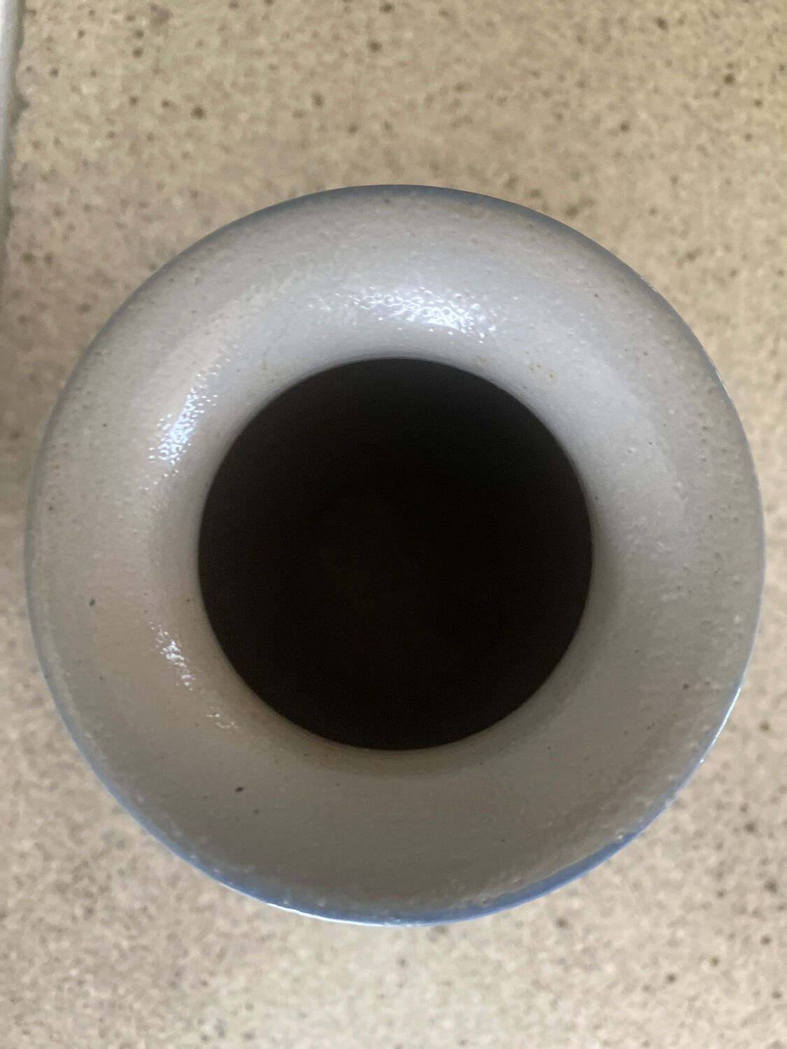 Alsace stoneware vase signed P Schmitter