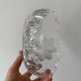 Engraved crystal salad bowl / fruit bowl