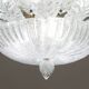 Taormina, Large Size Murano Clear trasparent Vintage Glass Ceiling Light, 1