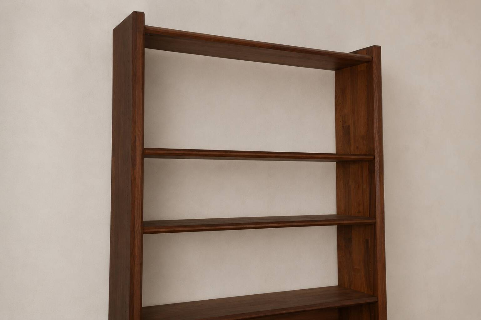 Modernist solid elm shelf by Pierre Chapo, produced by the Seltz factory in the 1950s.
