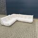 Original ligne roset togo set 3z, 2z + corner beige corduroy in new condition!!