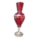 Red vase with gold decoration