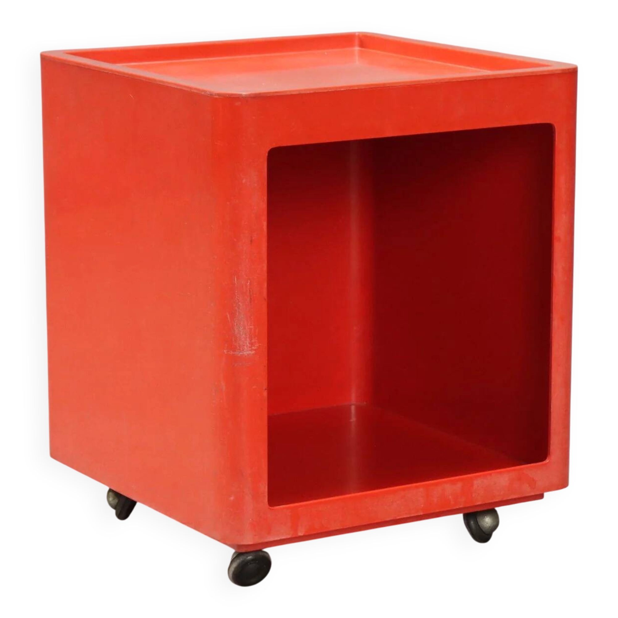 Meuble Valletto Quadro en plastique rouge