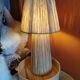 Large raffia lamp