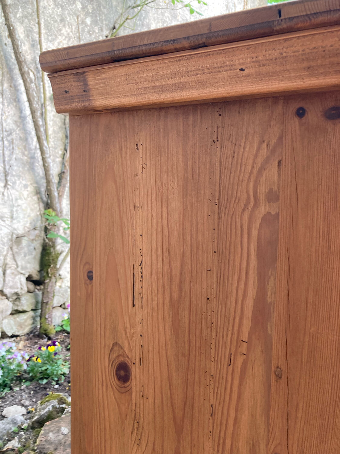 Antique pine chest of drawers