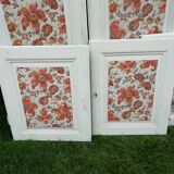 Lot 8 portes anciennes pour placards sapin massif