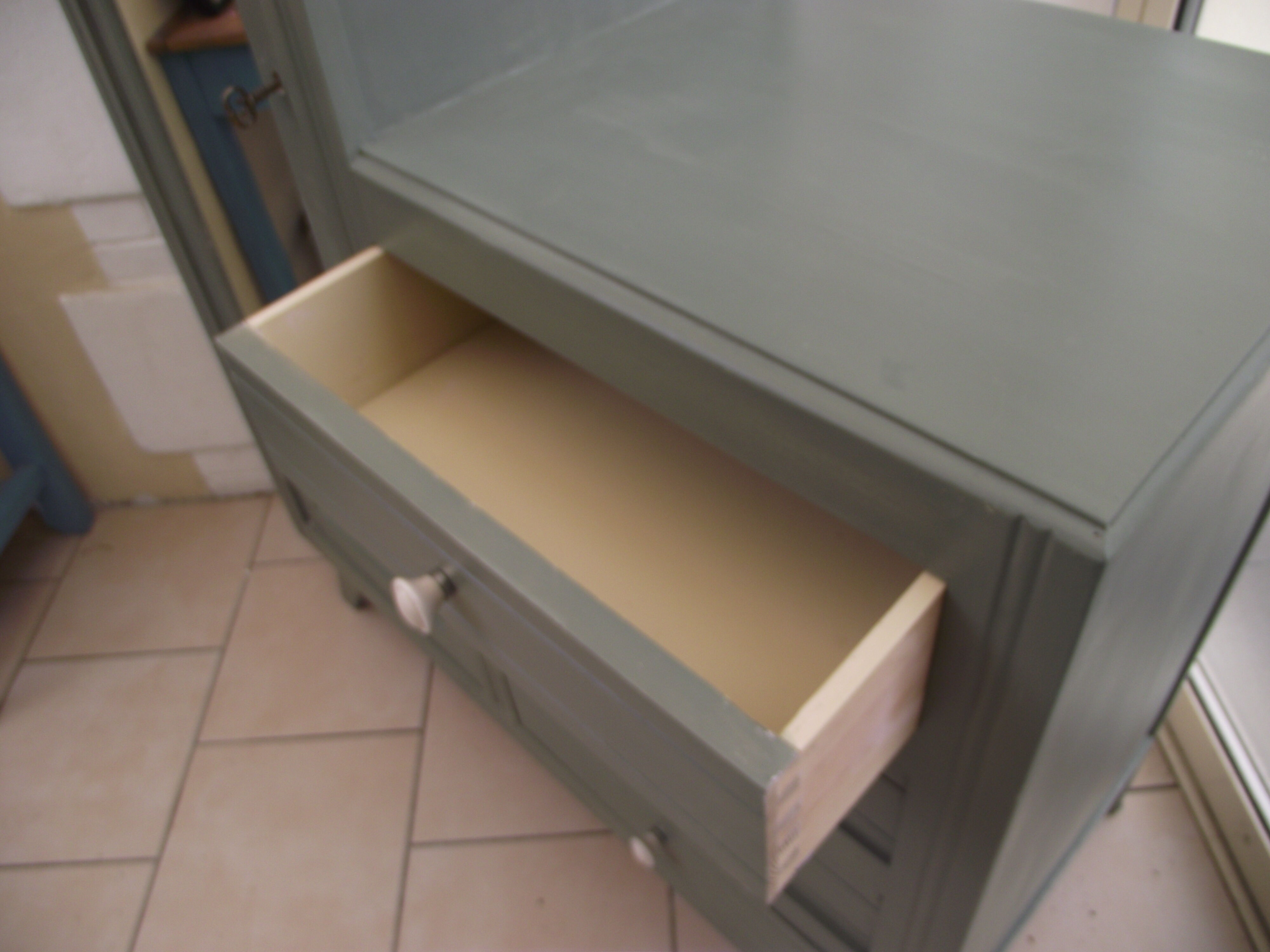 Asymmetrical cabinet from the 50s